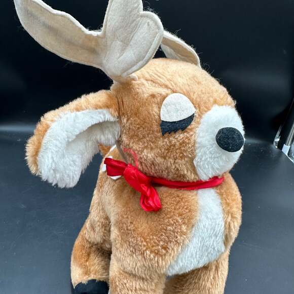 Vintage Christmas reindeer, snuggle ups, plush Treasure Master - Picture 4 of 9